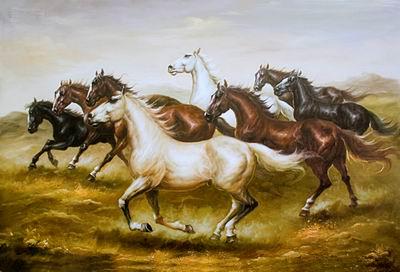 unknow artist Horses 04 China oil painting art
